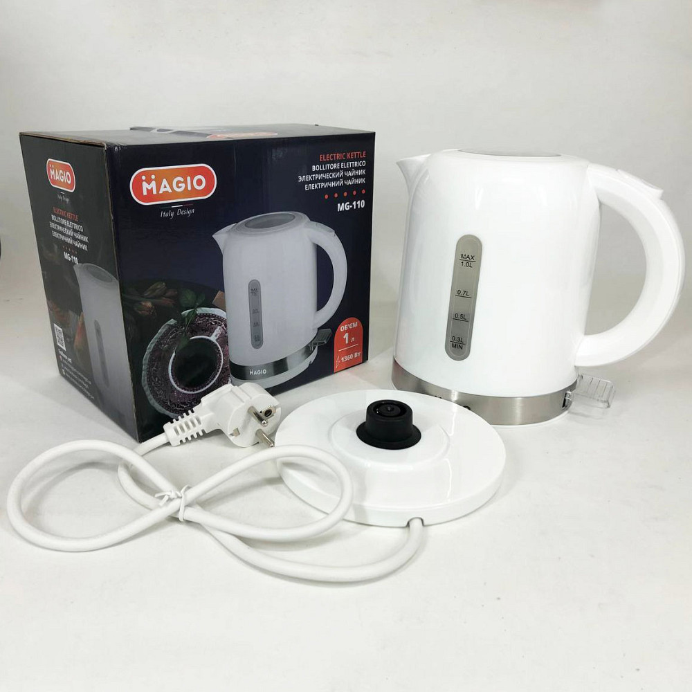 Стильний електричний чайник Magio MG-110 1 л 1360 Вт, Електричний чайник безшумний AK-69 Івано-Франківськ - фото 3