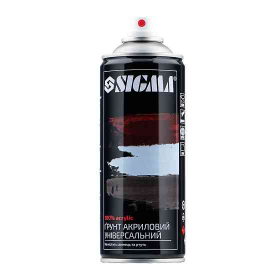 Грунт аэрозольный акриловый 400мл RAL 3009 (оксидно-красный) SIGMA (2737541) Киев