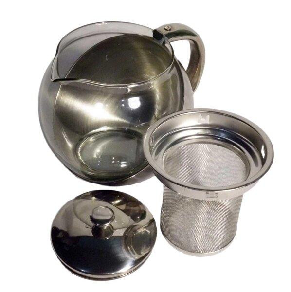 Заварник UNIQUE UN-1162 0.75 л нержавіюча сталь, термостійке скло Одеса - фото 3