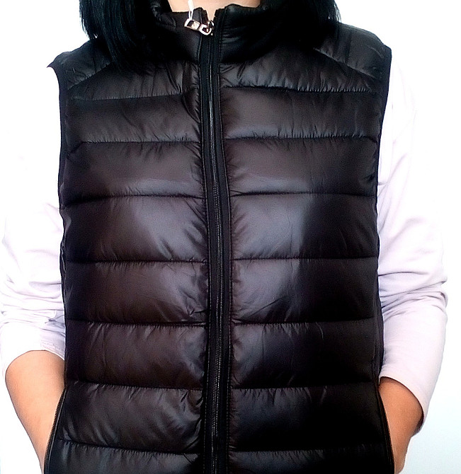 Женская полубатальная  стеганая жилетка Киев - изображение 2