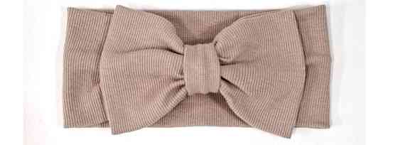 Пов'язка для дівчинки бежева Бантик Київ