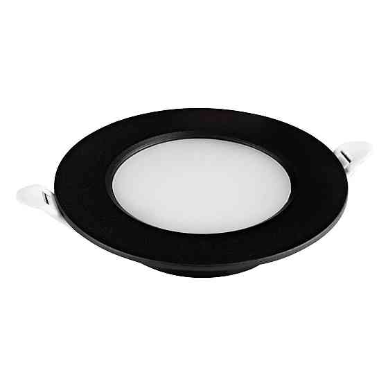 Встраиваемый врезной светильник led круглый 3W 6400K AURA черный Киев