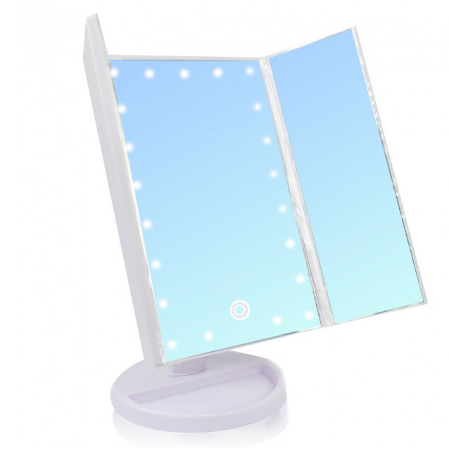 Зеркало с подсветкой LED фигурное, Косметическое usb зеркало для макияжа с подсветкой UF-24 Львов - изображение 6