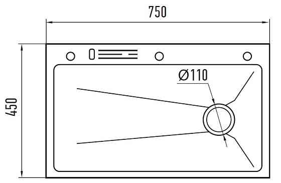 Кухонна мийка Mixxus Premium MH7545-SET-05 NANO-SILVER (3.0/0.8) з нержавіючої сталі комплект MX9634 Харків