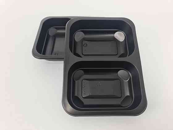 Ланч бокс T-2 187/137/37 черный PP PL (25 шт) Харьков