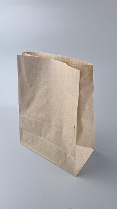 Пакет с дном бумажный крафт бурий, 220х120х290, 50г/м2 (25 шт) Харьков - изображение 1