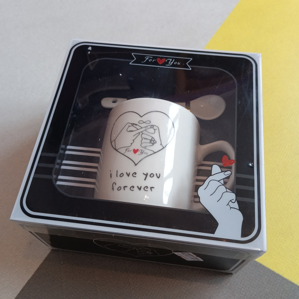 Чашка з ложкою Love  Подарунковий набір Київ - фото 7