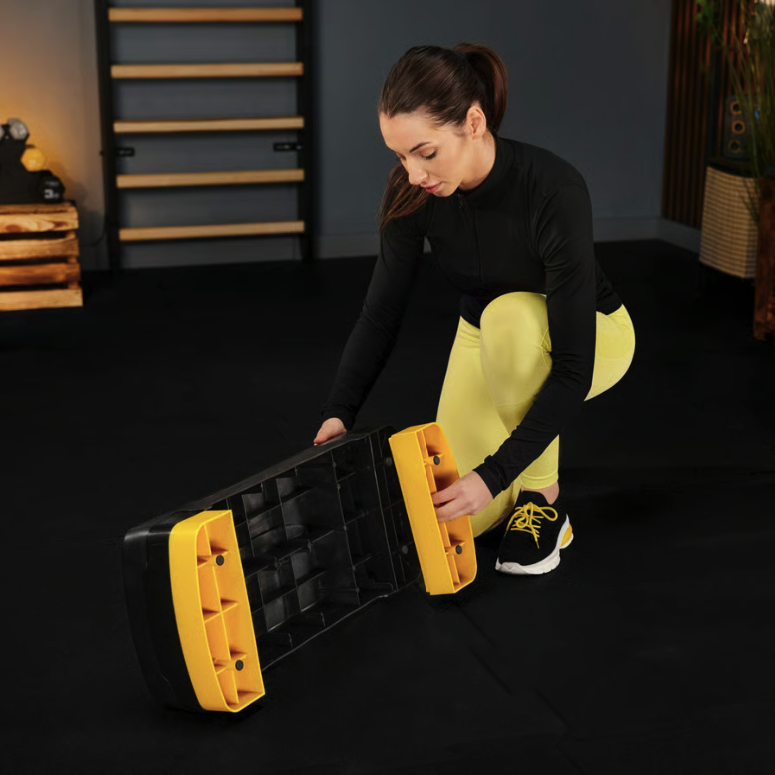 Степ платформа спортивная для фитнеса аэробики кардио упражнений на выносливость регулируемая высота желтая Киев - изображение 10