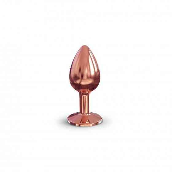 Металлическая анальная пробка с украшением в виде кристалла Dorcel - Diamond Plug Rose Gold S Sex Aura Киев