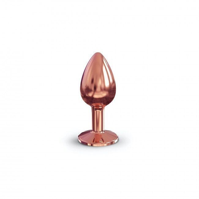 Металлическая анальная пробка с украшением в виде кристалла Dorcel - Diamond Plug Rose Gold S Sex Aura Киев - изображение 2