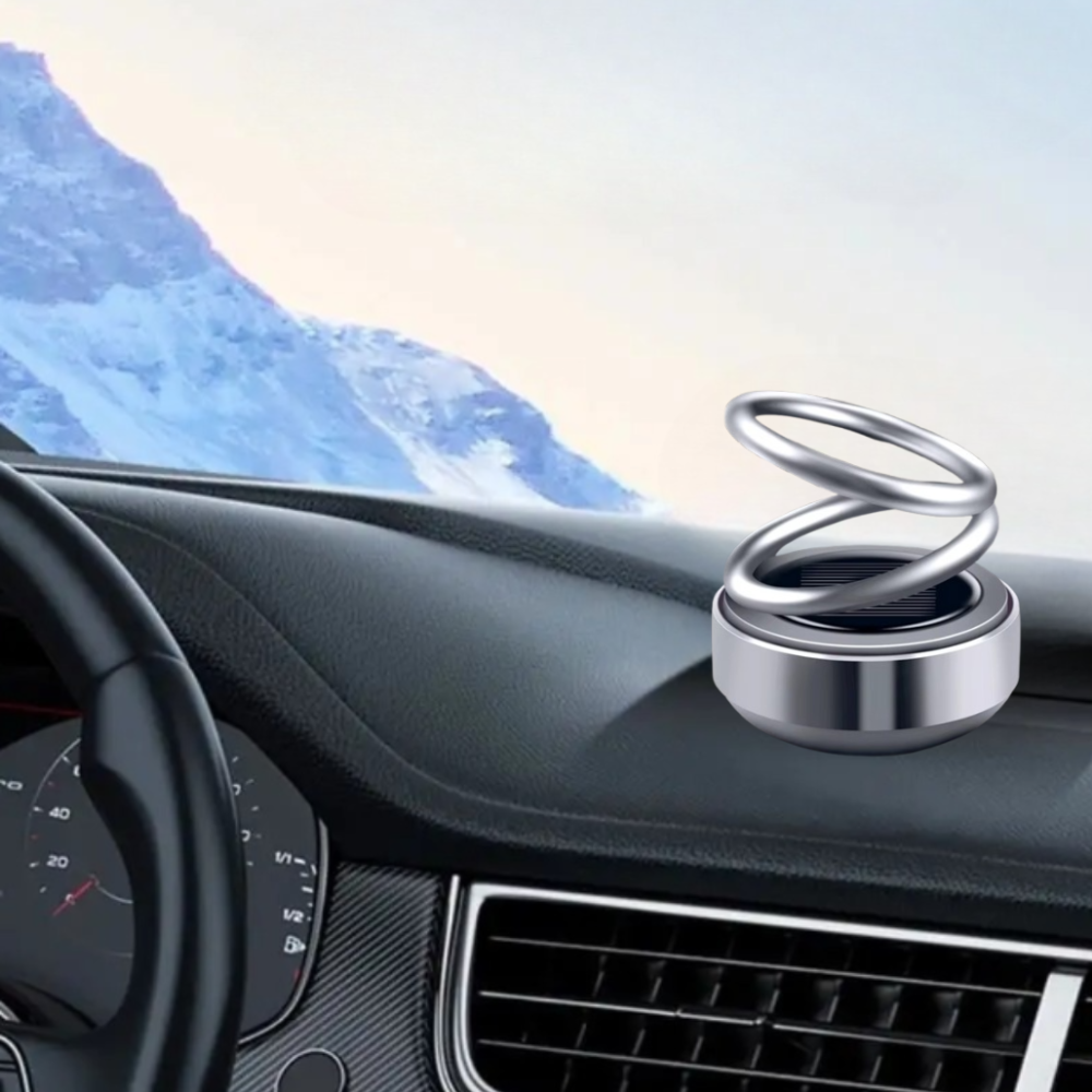 Ароматизатор у машину освіжувач повітря дифузор «Кільця левітації» на сонячній батареї, колір сріблястий Кам'янець-Подільський - фото 2