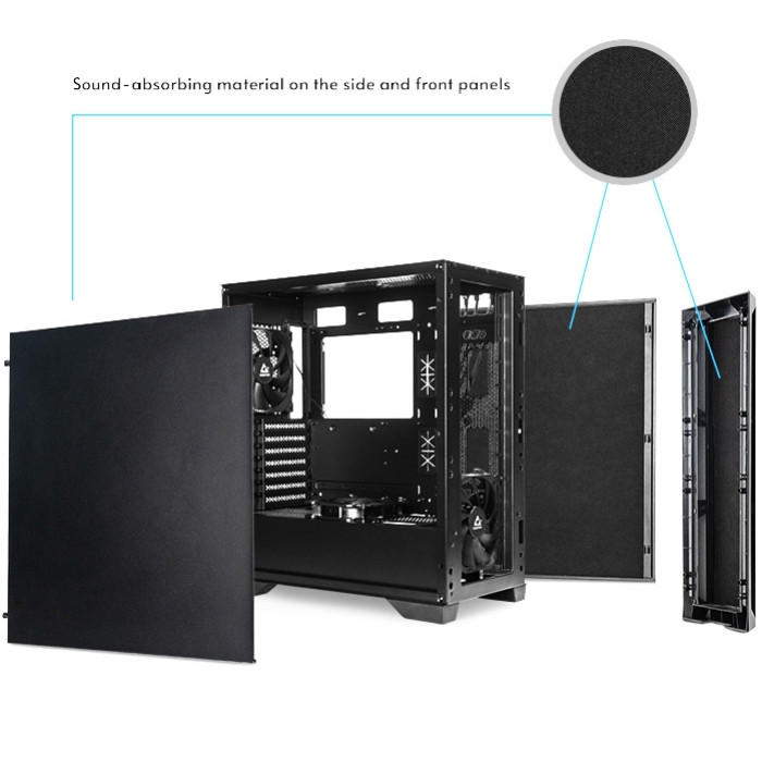 Корпус Chieftec APEX Q GA-01B-Q-OP 2x140mm+1x120mm, USB-C, E-ATX, без БЖ, Black Вінниця - фото 2