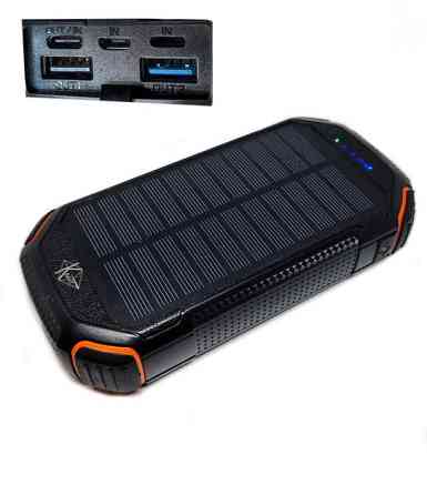 УМБ PowerBank із сонячною панеллю, повербанк КВАНТ WSC31-3 30000mAh Харків