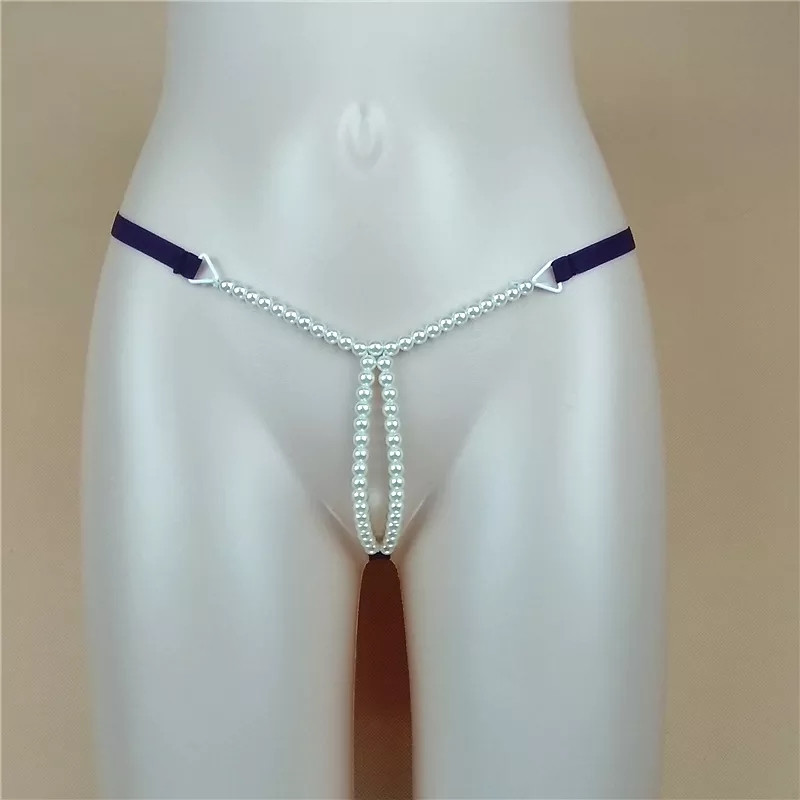 Труси з бусами еротичні універсальний фіолетовий Київ - фото 1