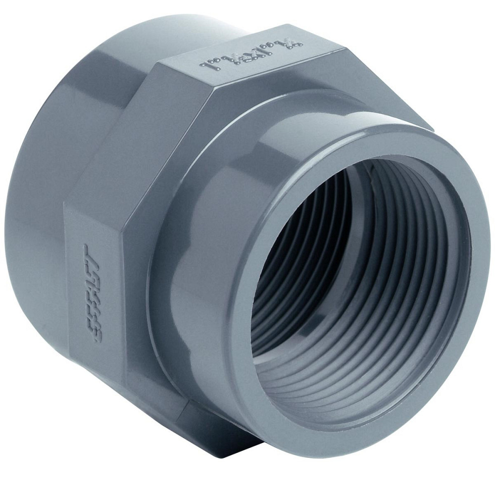 Муфта ПВХ Effast RERMRE075G редукційна, із внутрішньою різьбою d2-1/2"x2" Київ - фото 1