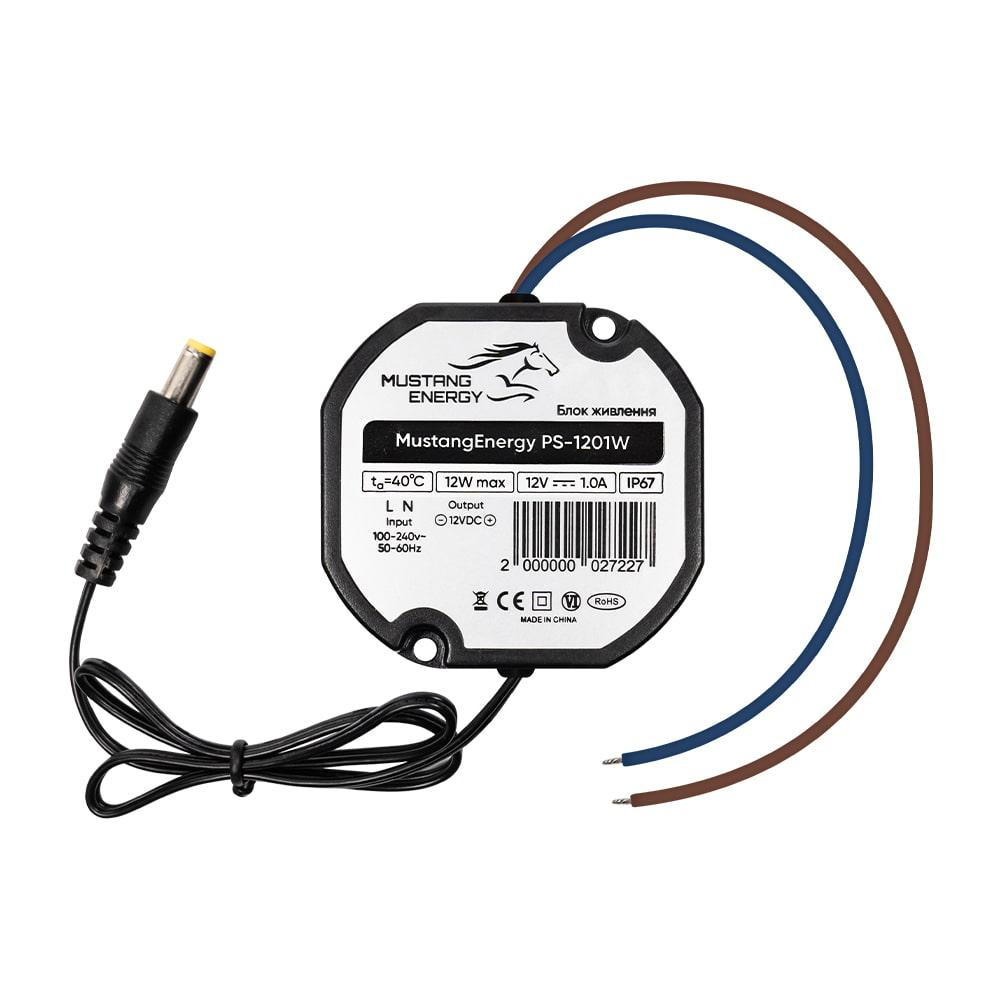 Блок живлення Mustang Energy PS-1201W 12V/1A вологозахищений IP67 (43-00101) Київ - фото 3
