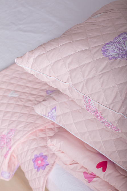 Ecotton Набір дитячий Ecotton подушка+ковдра+покривало Pink рожевого кольору Коломыя - изображение 3