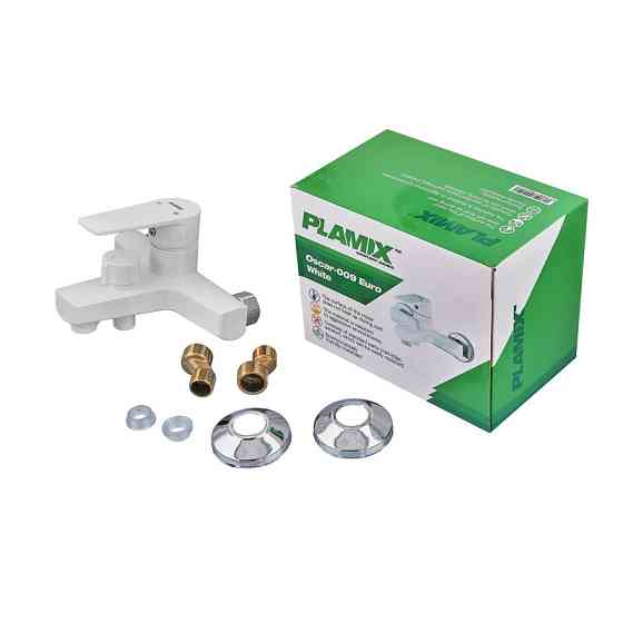 Змішувач для ванни Plamix Oscar-009 Euro White    ( PM0634 ) 36705 Харьков