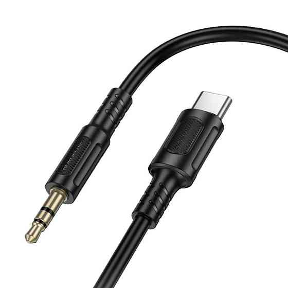 Аудіокабель BOROFONE BL25B Nice digital audio conversion cable Type-C Black Одеса