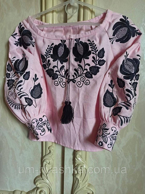 Дитяча вишиванка рожева Лілія р.92 Кривий Ріг - фото 1