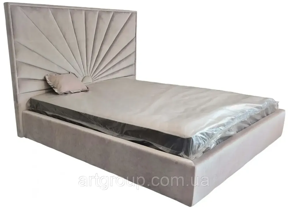 Кровать Двуспальная Sunrise Comfort 140 х 190 см Simple С подъемным механизмом и нишей для белья Мокко Днепр - изображение 1