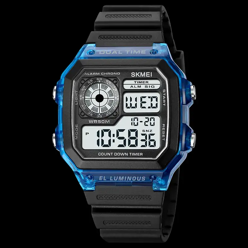 Чоловічий наручний спортивний годинник Skmei 1998 (Синій) Вінниця - фото 4