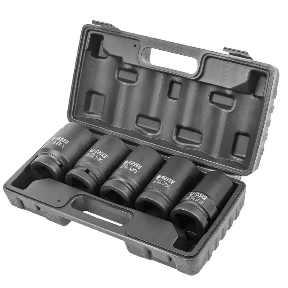 Набір глибоких ударних головок 5 предметів, 1" Forsage F-8051-5MPB Одеса - фото 4