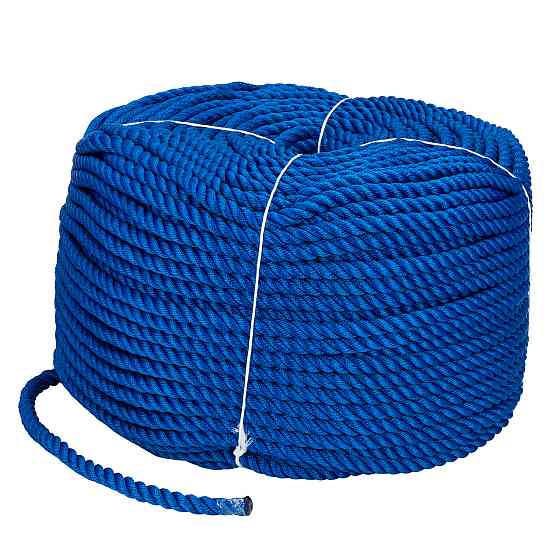 Веревка Polyester 3 strand rope 14mm*200m blue Киев