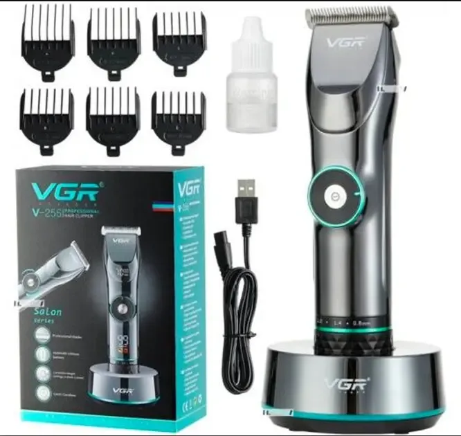 Мощная профессиональная машинка для стрижки с подставкой VGR V-256 / Универсальная машинка для стрижки волос Коломия - фото 5