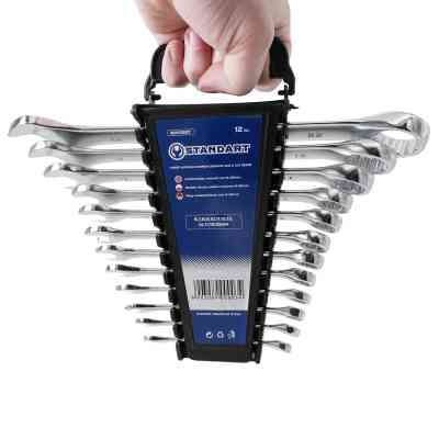 Ключ Стандарт комбинированный 6-22 мм 12 шт на холдере (NKK12ST) Винница