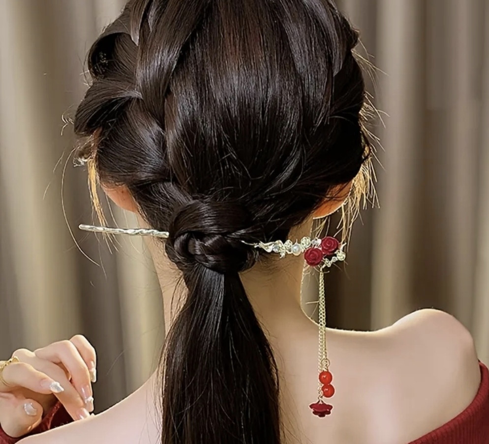 Шпилька-паличка для волосся 