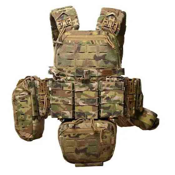 Тактическая плитоноска М6 с комплектом подсумков (без плит) Мультикам Винница