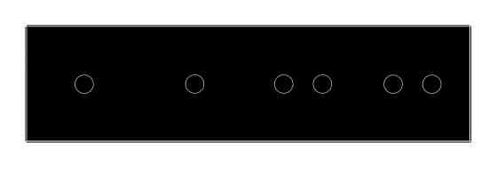 LIVOLO Рамка 4-постова для двох 1-сенсорних та двох 2-сенсорних вимикачів (1-1-2-2) LIVOLO, заг Коломия