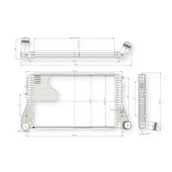 Радіатор інтеркулера автомобіль Фольцваген Caddy III, IV 1.6-2.0TDI 10- Мукачево