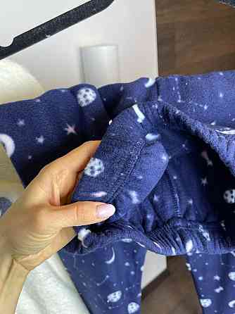 Тепла піжама жіноча Біло-Синій 3XL Харків