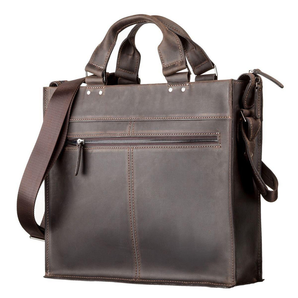 Сумка для ноутбука SHVIGEL 11109 кожаная Коричневая Киев - изображение 7