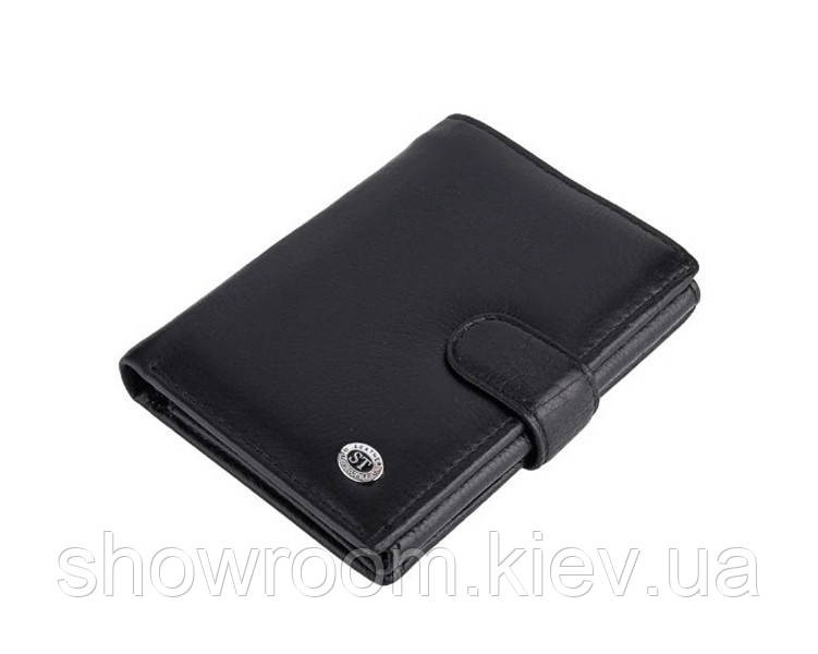 Чоловіче шкіряне портмоне на застібці (1241) Київ - фото 1
