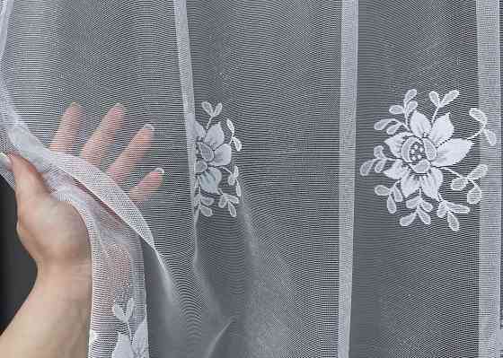 Тюль VR-Textil 1526т Жакард Білий 300х110 см (42-0458) Київ