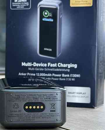 Повербанк Anker Prime Power Bank 12000mAh 130W A1335 телефон ноутбук. Харків