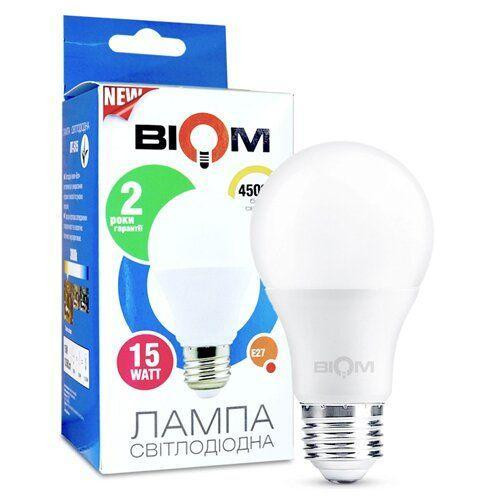 Лампа Biom BT-516 А65 15W E27 4500K Харків - фото 1