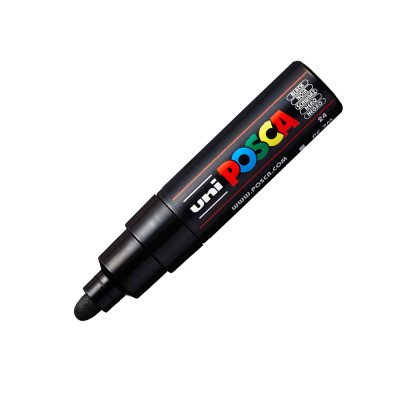 Маркер UNI Posca, 4,5-5,5мм, чорний (PC-7M BLACK) Вінниця - фото 1