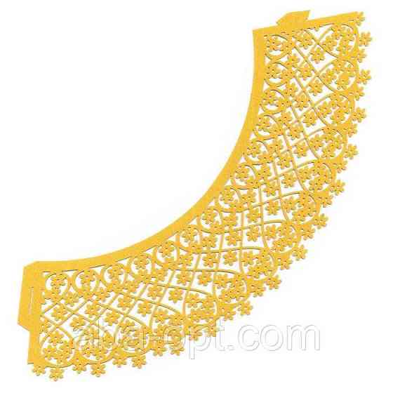 0374 Накладка паперова декоративна ажурна для маффінів різних кольорів (уп 20 шт) Одеса