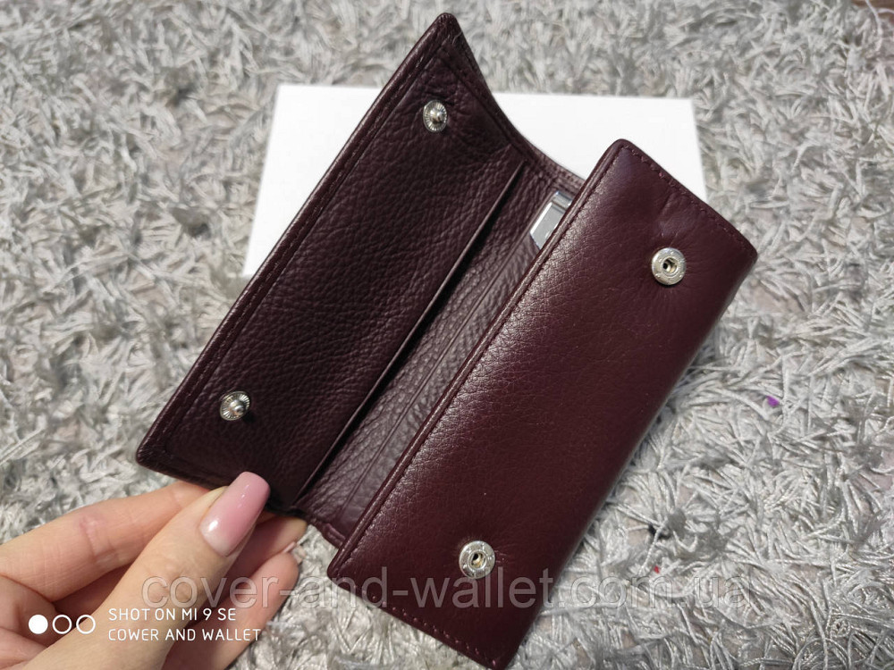 Коричневая кожаная ключница кошелек с карабинами под каждый ключ Marco Coverna (5551-2) Киев - изображение 2