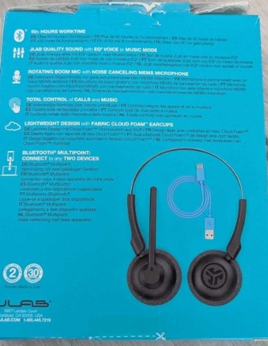 Гарнітура JLab Go Work Pop 50 год навушники з мікрофоном для роботи. Харків - фото 1