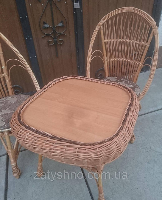 Меблі з лози з м'якими сидінками Київ - фото 3