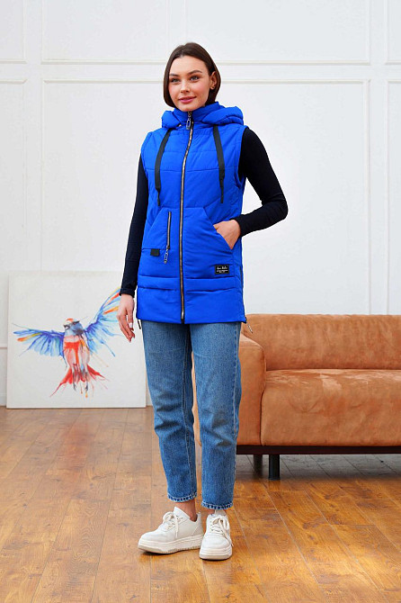 Женская курточка демисезонная трансформер.  Куртка жилет 44-58р Киев - изображение 5