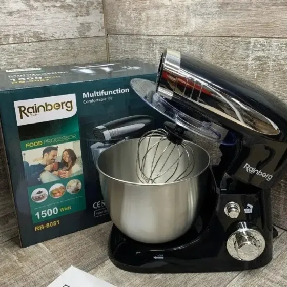 Тестомес 3200Вт. Rainberg 8081 планетарный комбайн Коломия