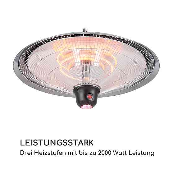 Стельовий нагрівач Heizsporn 60,5 см (Ø) Світлодіодна лампа з дистанційним керуванням сріблястий Рівне