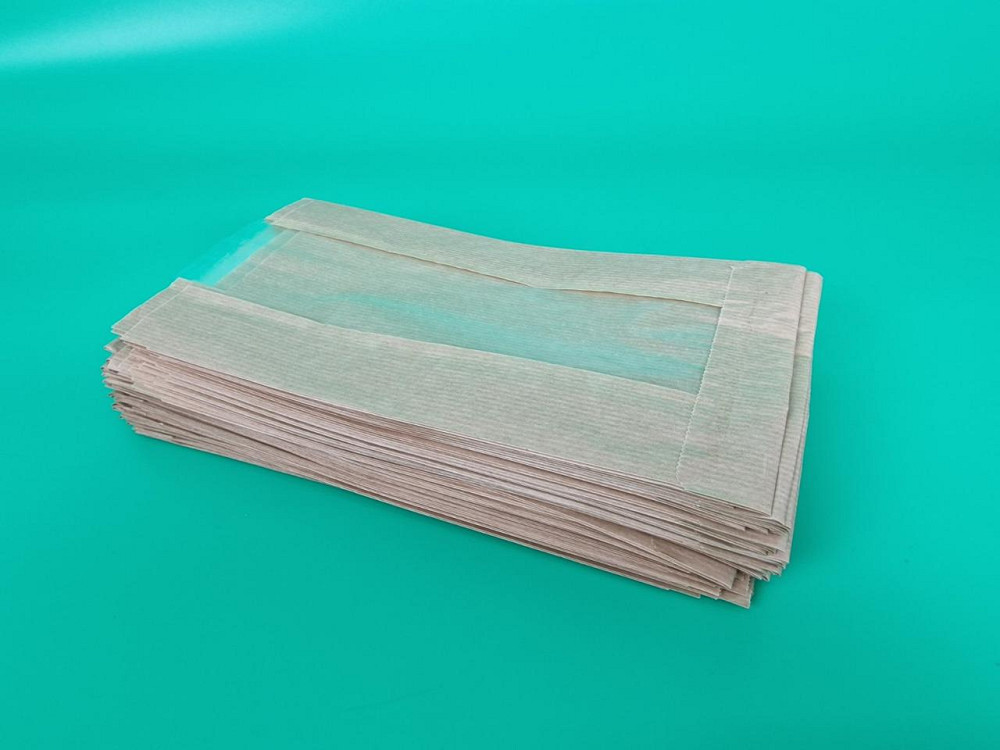 Пакет бумажный с ПП окном (Саше) 14/6*25,5 коричневый 100 штук (100 шт) Харьков - изображение 4