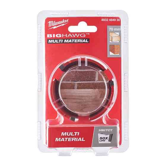 Коронка по мультіматеріалу MILWAUKEE Bighawg, діаметр 70мм Одеса